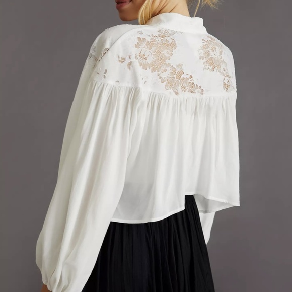 Anthropologie Cropped Lace Shrug - Picture 6 of 6